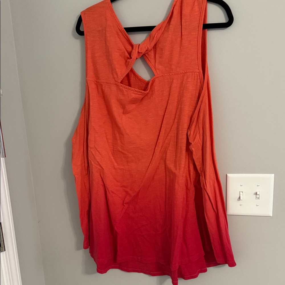 Terra & Sky Orange and Red Tank Top - Picture 2 of 3